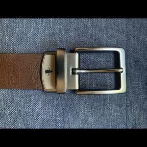 Penguin reversible belt. Brown and black. 32